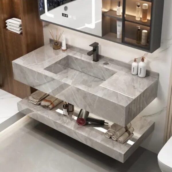 روشویی سرامیکی بهمراه شلف